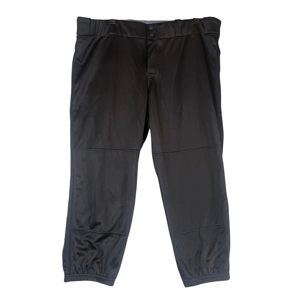 NWT Easton Pro Elite Softball Pants Womens 2X XXL Black 37in -39in 37" 39" Cuffs
